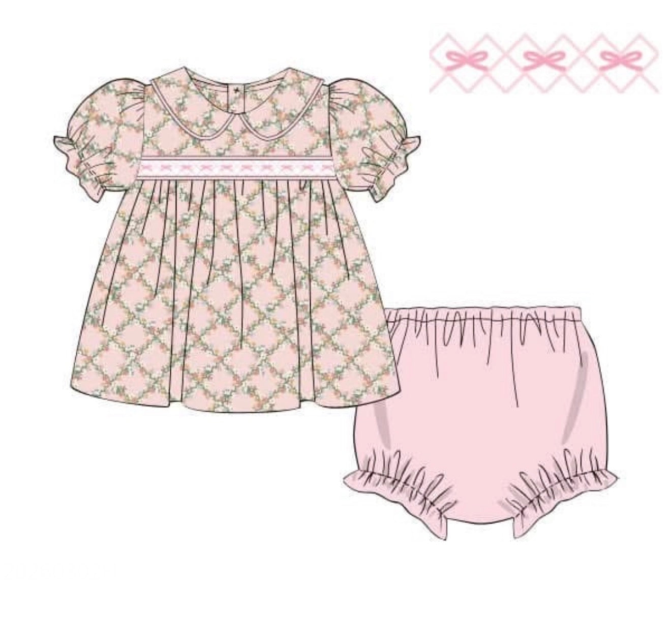 PO89 For The Girls - Fall Gardens Bloomer Set