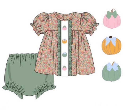 PO89 P Is for Pumpkin Bloomer Set