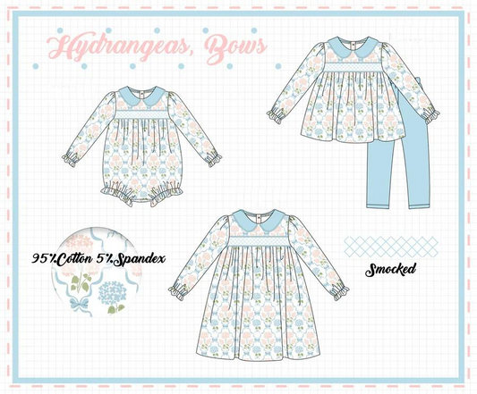 HYDRANGEAS BOWS COLLECTION - ETA DECEMBER