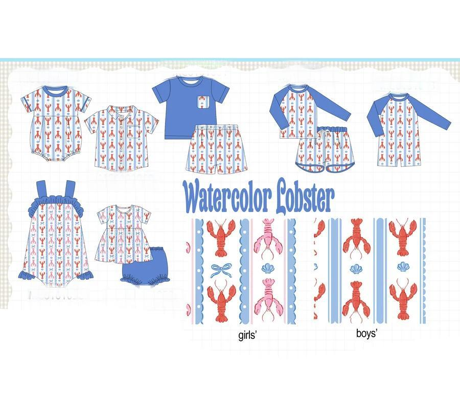 WATERCOLOR LOBSTER COLLECTION PART 1 - ETA APRIL
