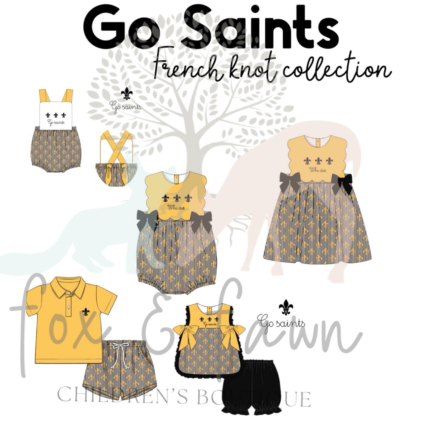 PO 6 Saints french knot Collection - In STOCK