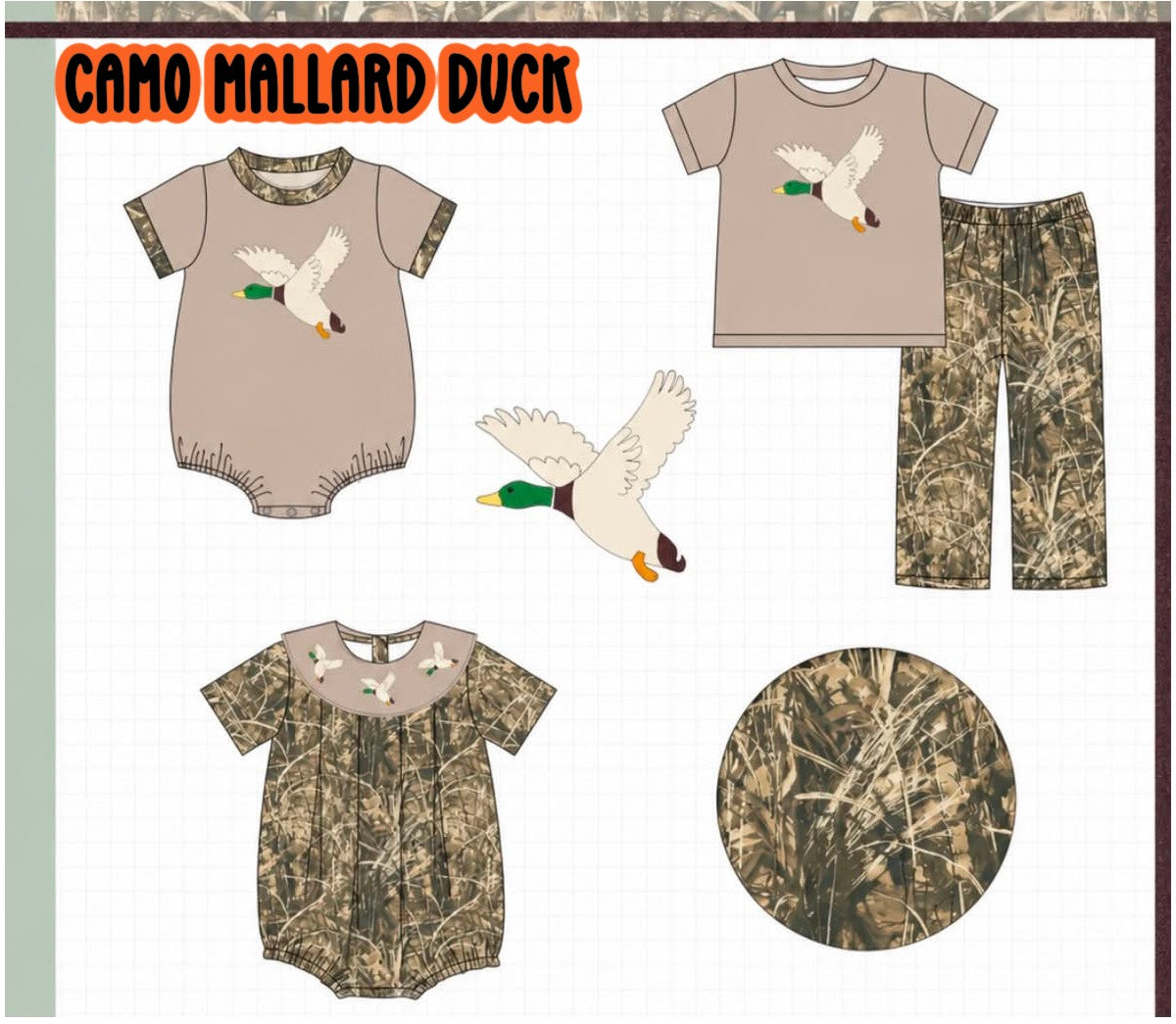 CAMO MALLARD DUCK-ETA JAN