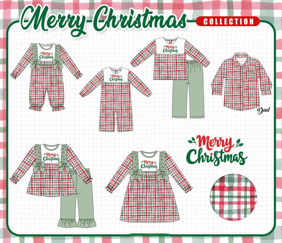MERRY CHRISTMAS GINGHAM COLLECTION - ETA SEPT