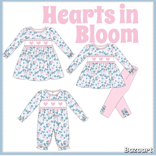 Hearts in Bloom Embroidered - ETA December