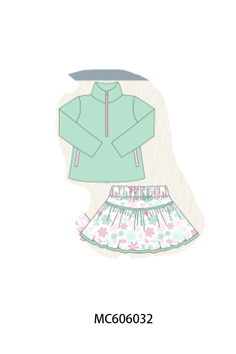 FLORAL SKIRT PULLOVER SET-ETA NOV