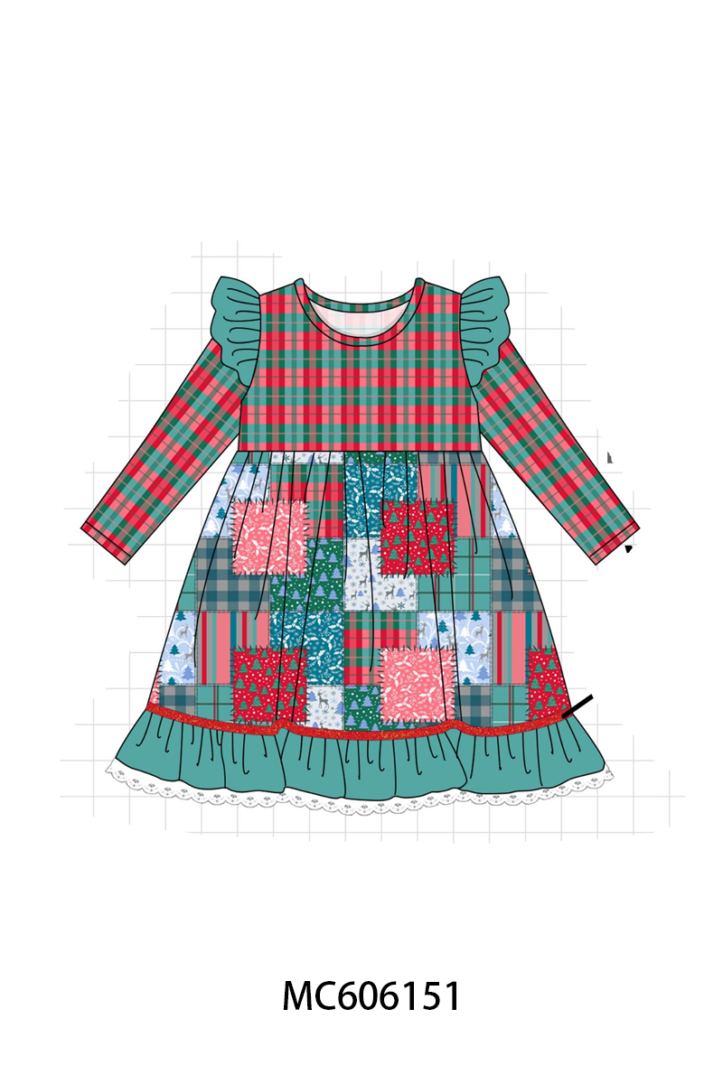 TEAL CHRISTMAS PATCHWORK-ETA NOV