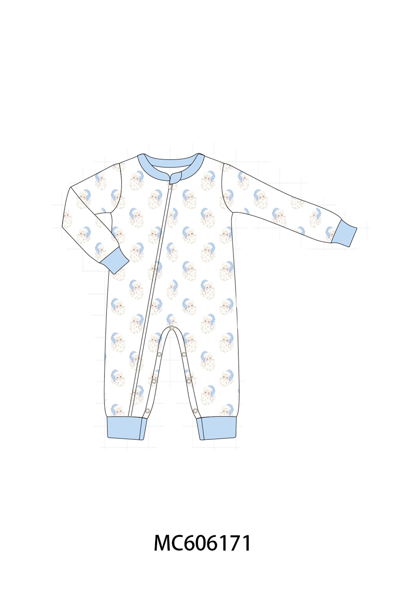 BLUE/PINK SANTA PRINT PJS-ETA NOV
