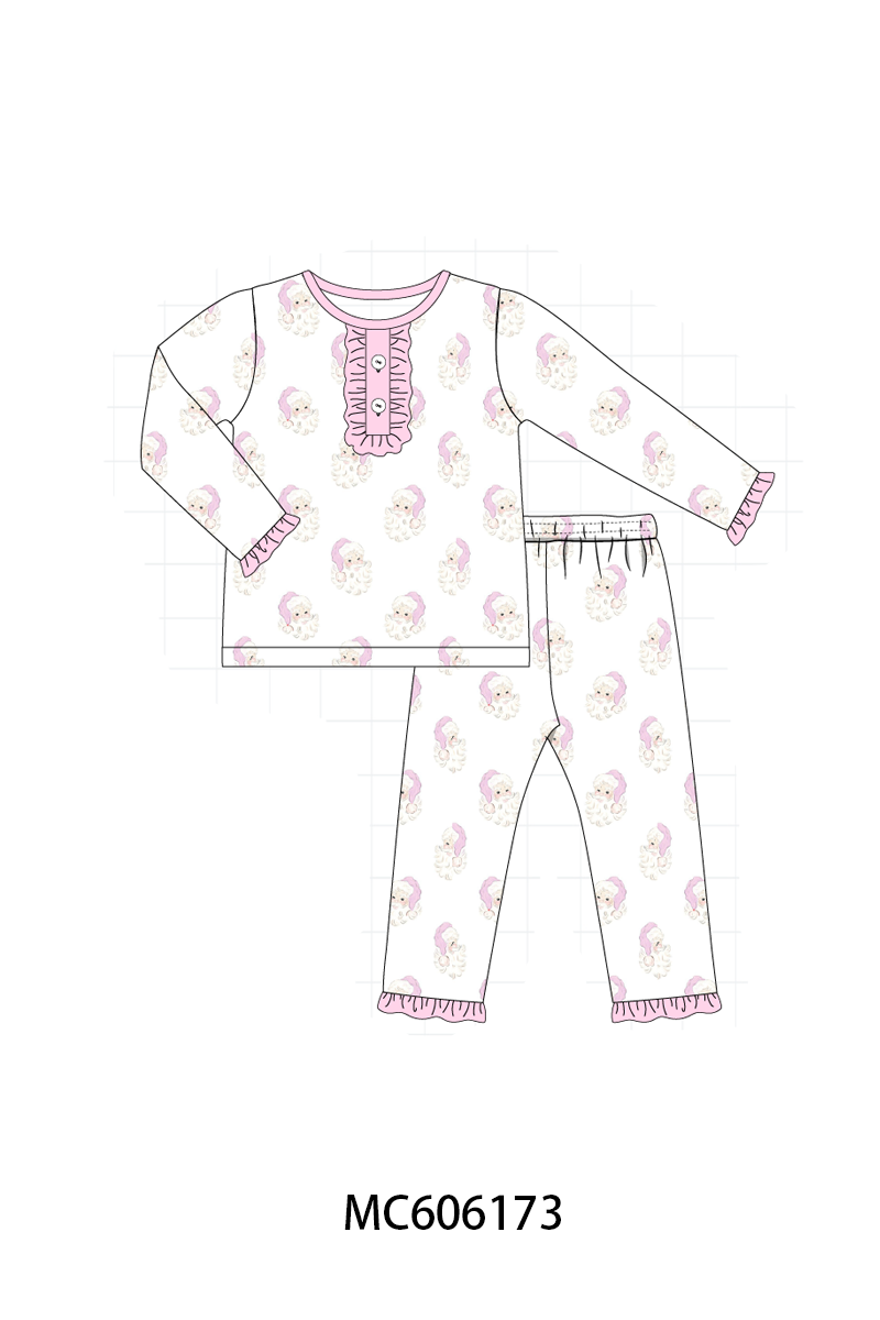 BLUE/PINK SANTA PRINT PJS-ETA NOV