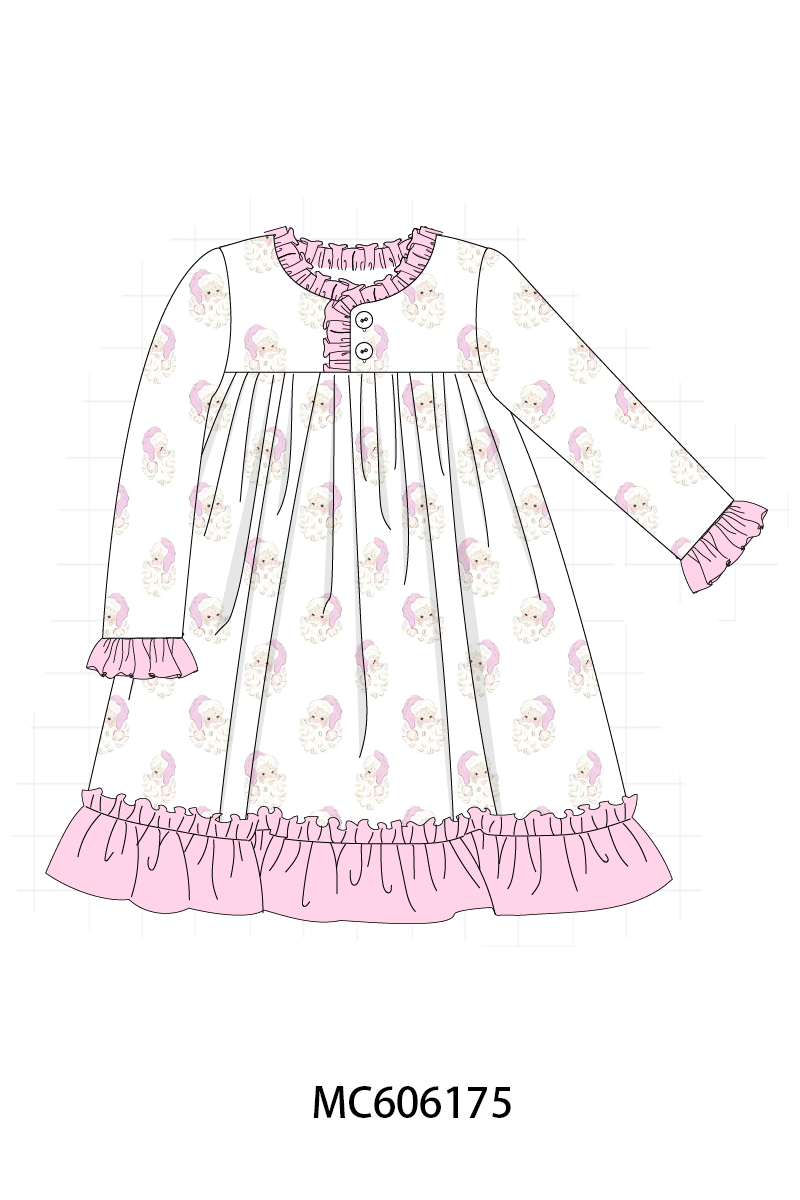 BLUE/PINK SANTA PRINT PJS-ETA NOV