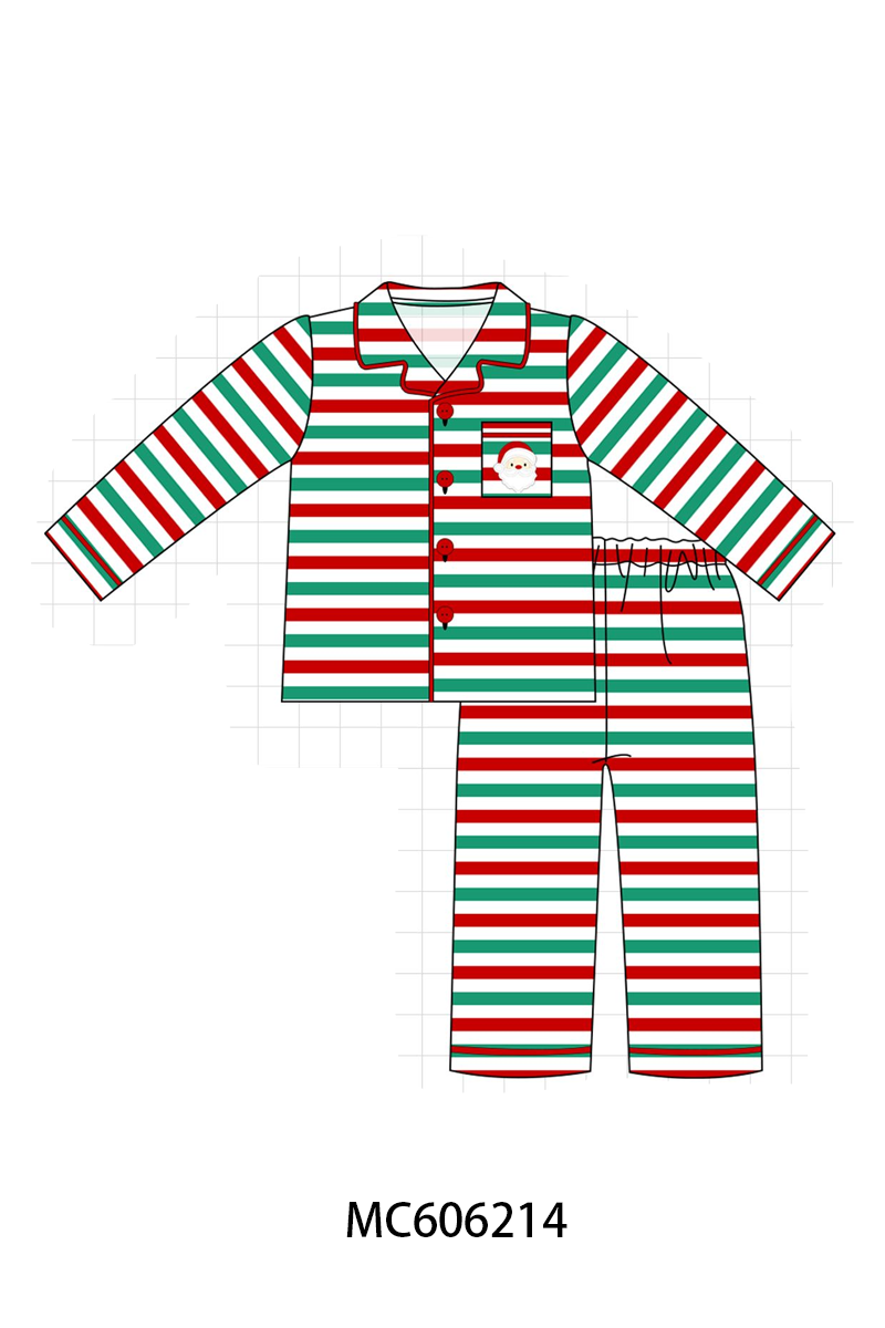 CHRISTMAS STRIPE SANTA PJS-ETA NOV