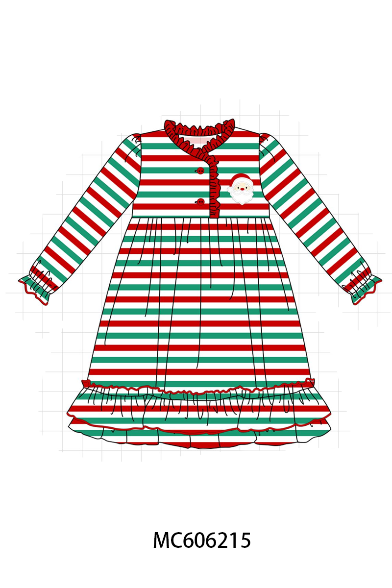 CHRISTMAS STRIPE SANTA PJS-ETA NOV