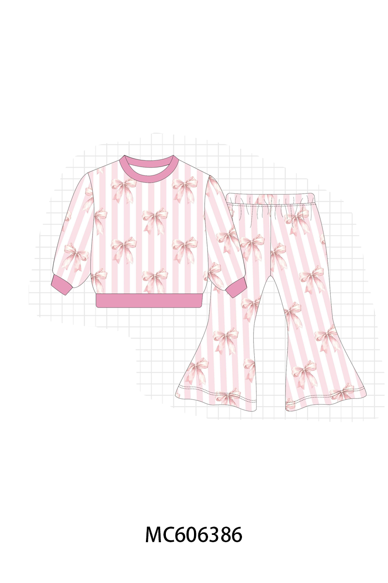GIRLS BOW PANTS SET-ETA NOV