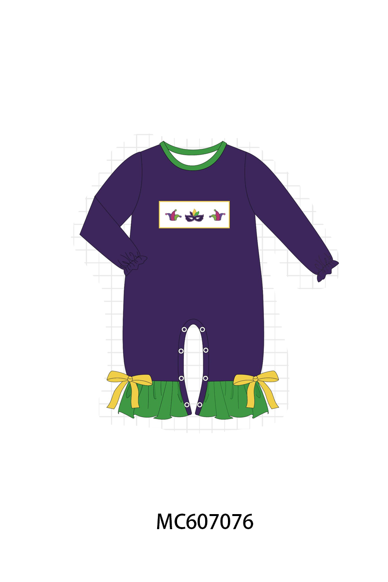 PURPLE AND GREEN EMBROIDERY COLLECTION - ETA JAN