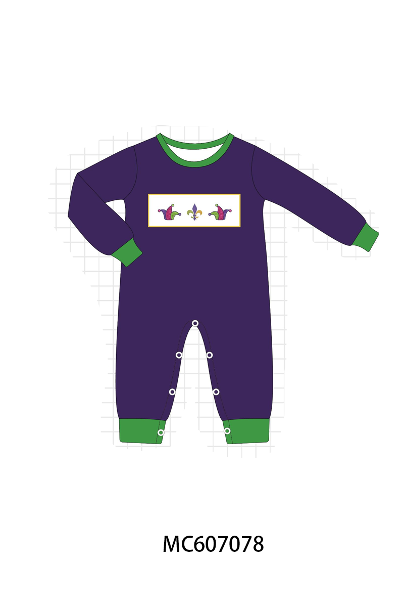 PURPLE AND GREEN EMBROIDERY COLLECTION - ETA JAN