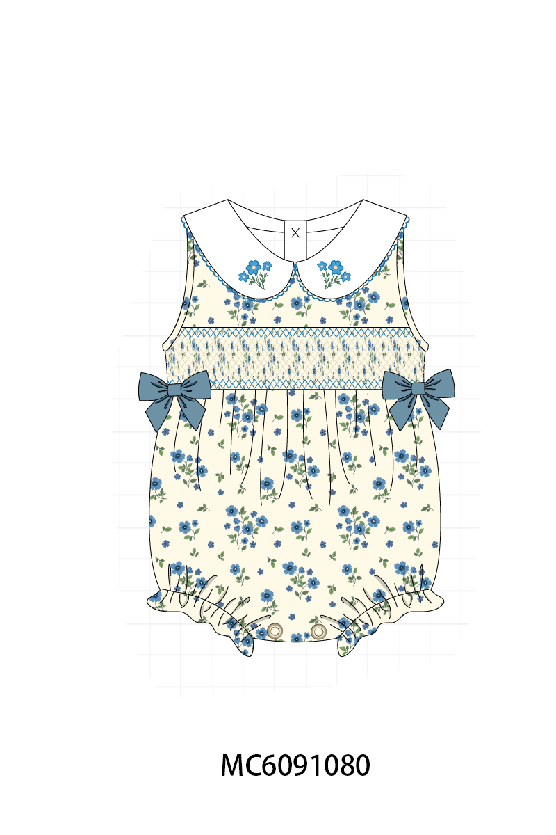 SMOCKED BLUE FLORAL COLLECTION - ETA FEB