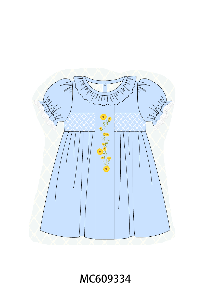 SMOCKED YELLOW FLOWERS COLLECTION - ETA FEB