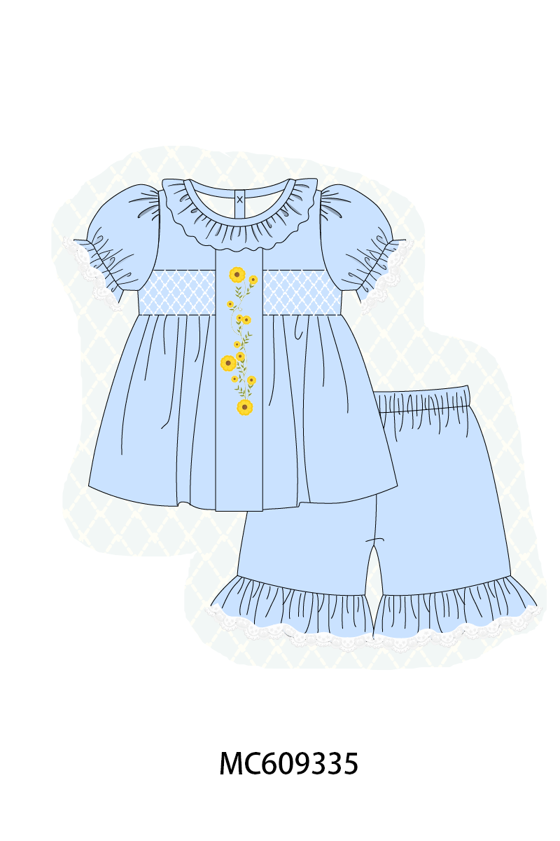 SMOCKED YELLOW FLOWERS COLLECTION - ETA FEB