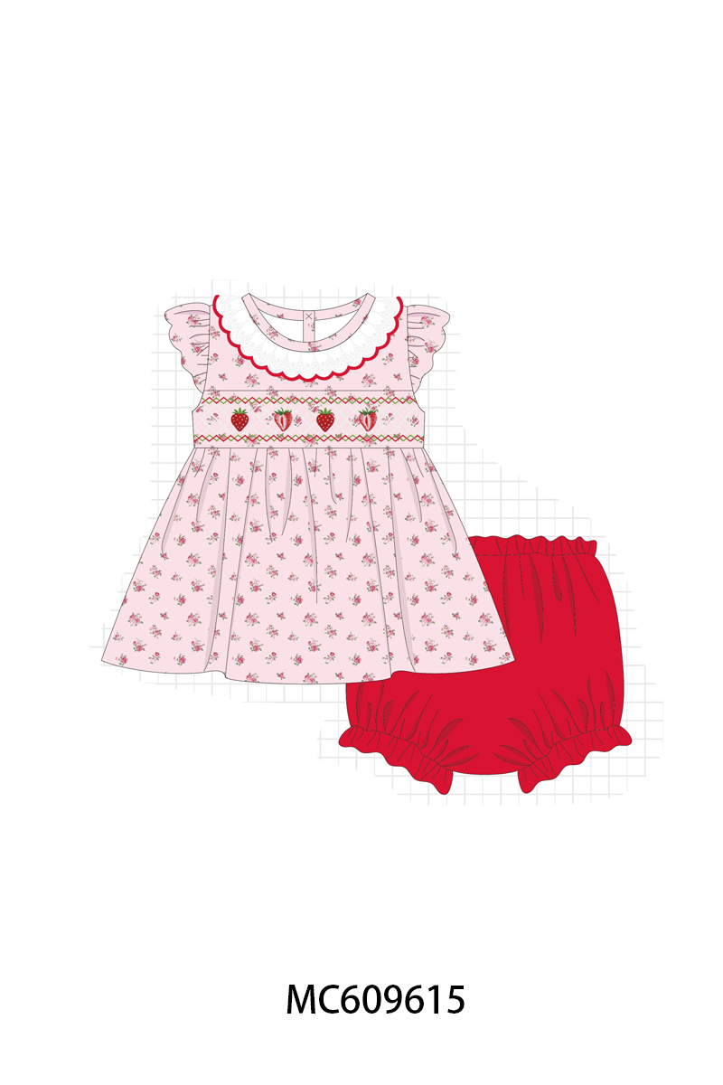 STRAWBERRY SMOCKED COLLECTION - ETA FEB