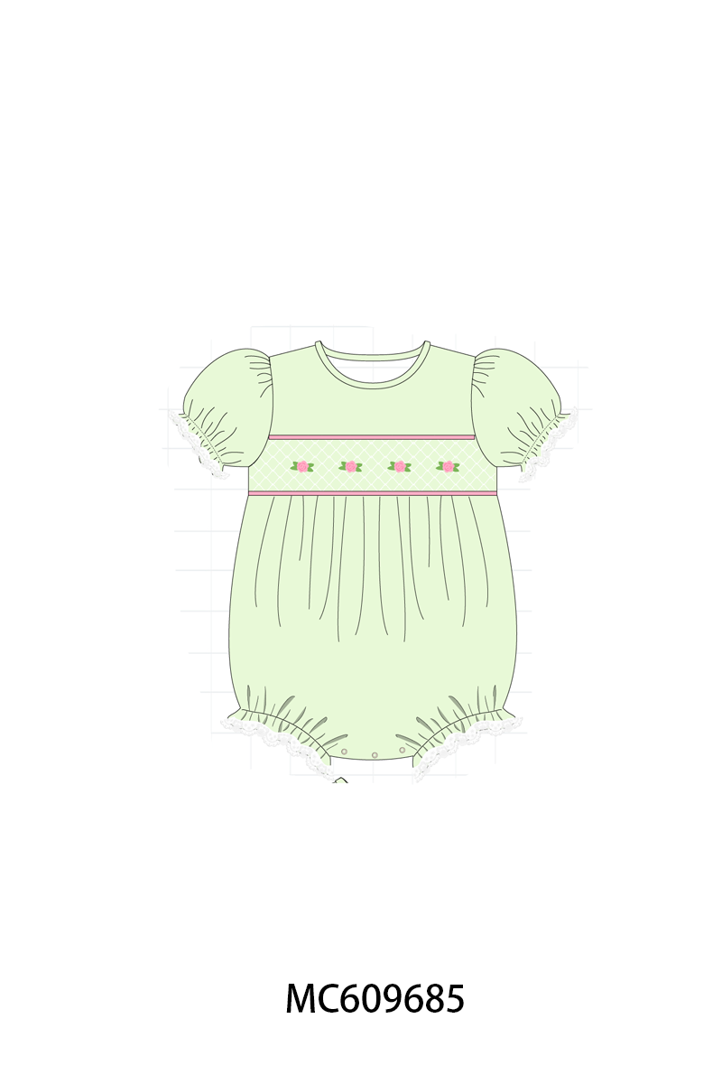 GREEN SMOCKED COLLECTION - ETA FEB