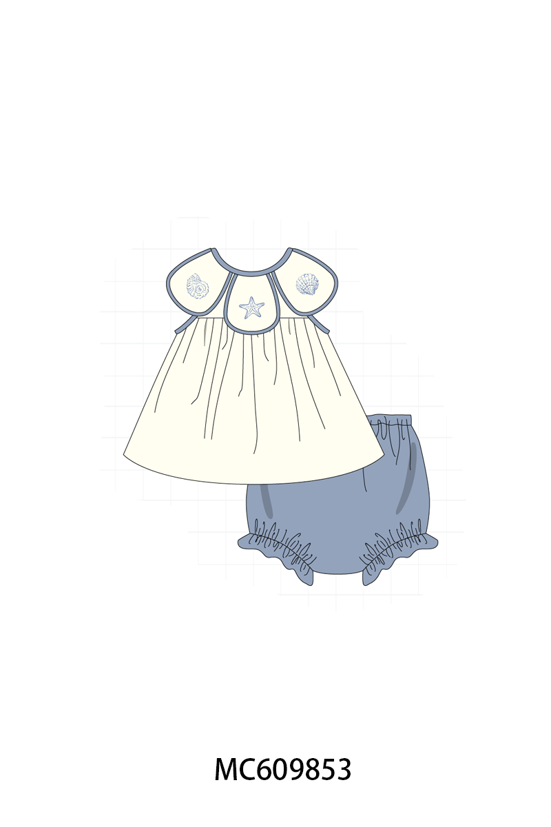 SMOCKED BEACH SEASHELLS COLLECTION - ETA FEB