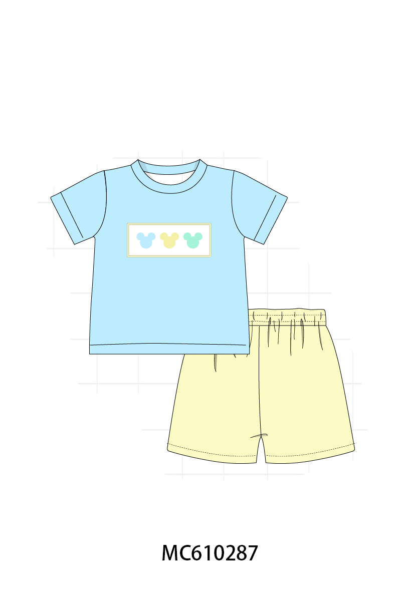 COLORBLOCK EMBRODIERY MOUSE-ETA APRIL
