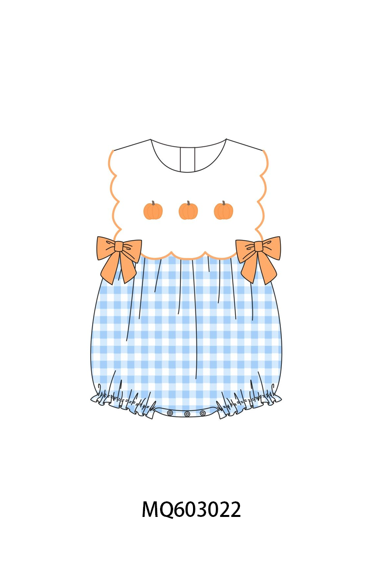 BLUE GINGHAM PUMPKIN COLLECTION - ETA AUGUST