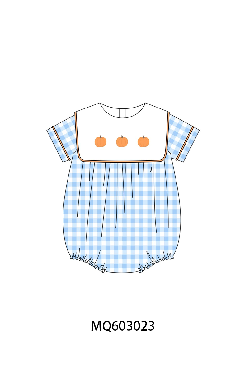 BLUE GINGHAM PUMPKIN COLLECTION - ETA AUGUST