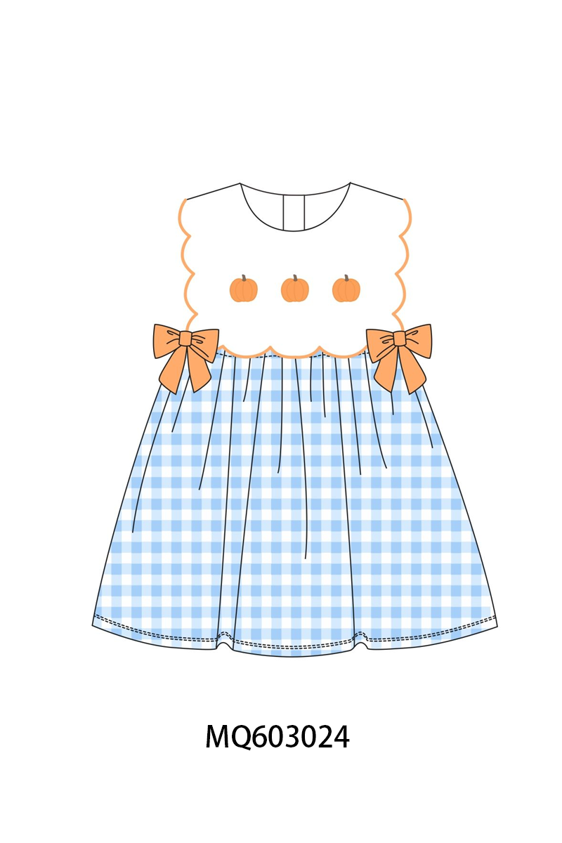BLUE GINGHAM PUMPKIN COLLECTION - ETA AUGUST