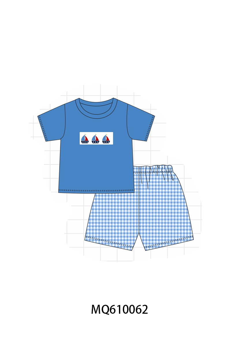 GINGHAM SAILBOATS-ETA MAY