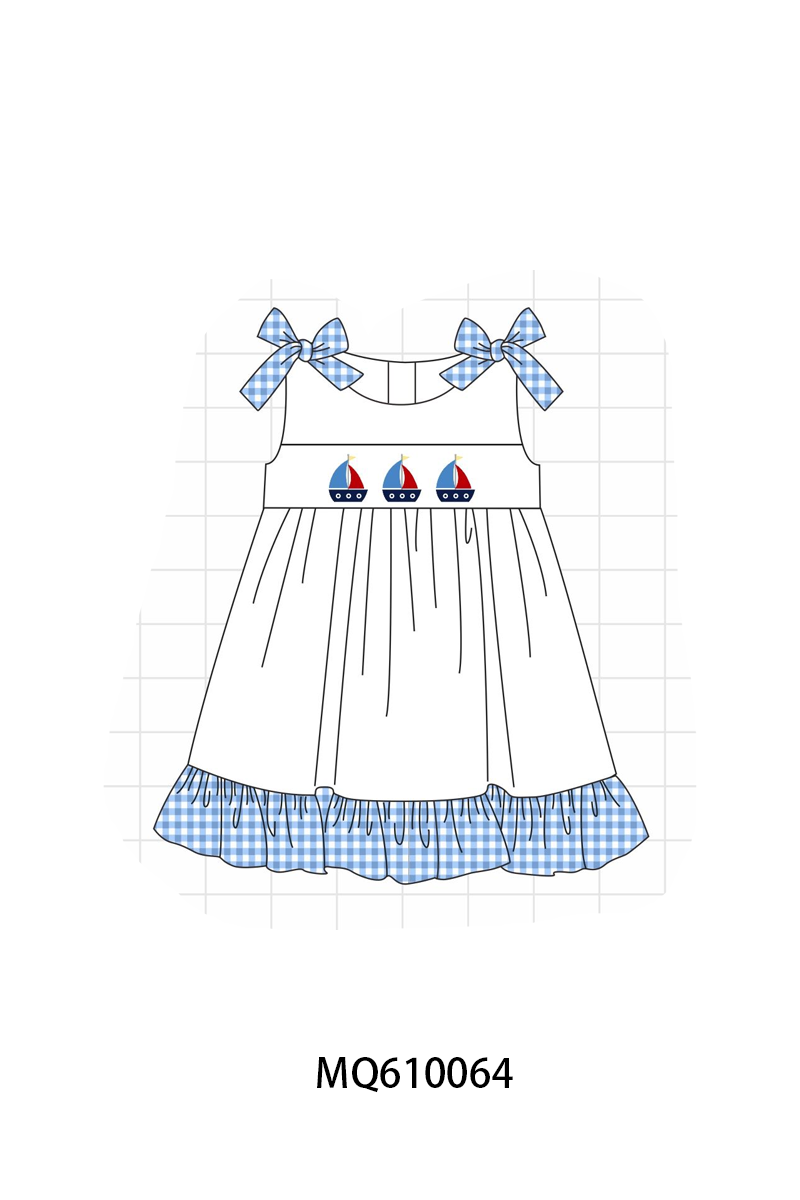 GINGHAM SAILBOATS-ETA MAY