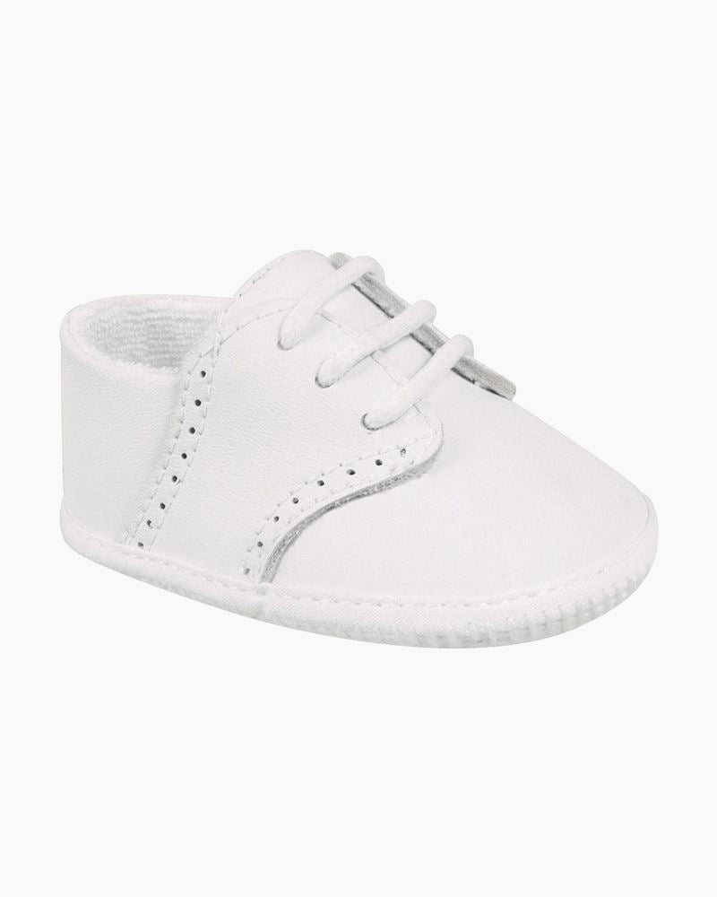 Baby White Leather Saddle Shoes- IN STOCK