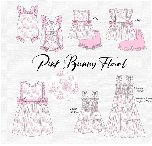 PINK BUNNY FLORAL COLLECTION - ETA FEB