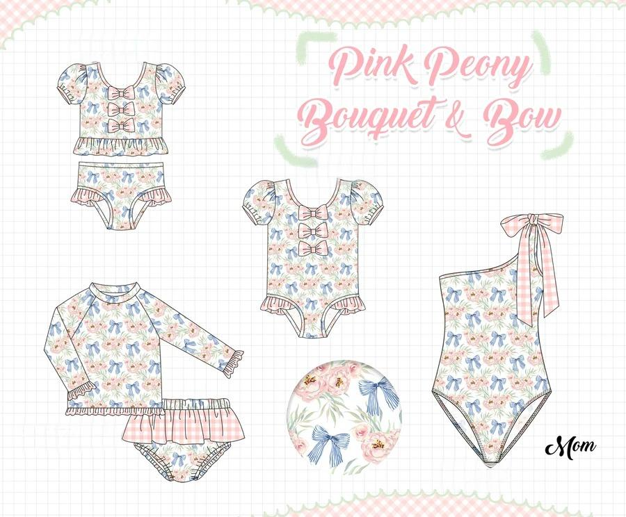 PINK PEONY BOUQUET & BOW COLLECTION - ETA FEB