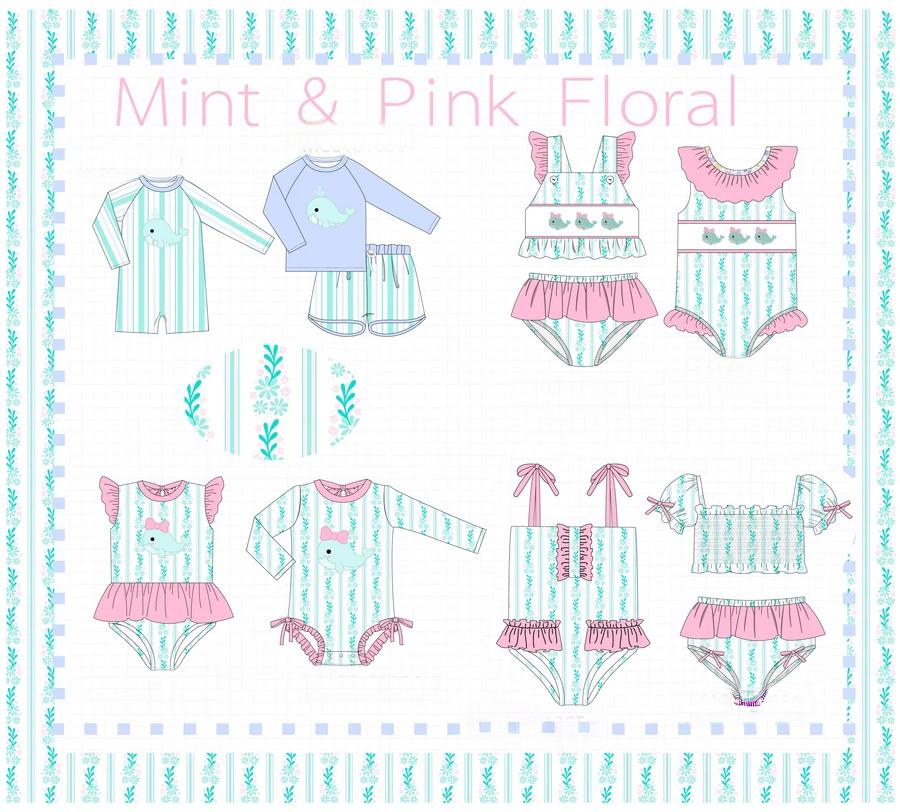 MINT & PINK FLORAL COLLECTION - ETA APRIL