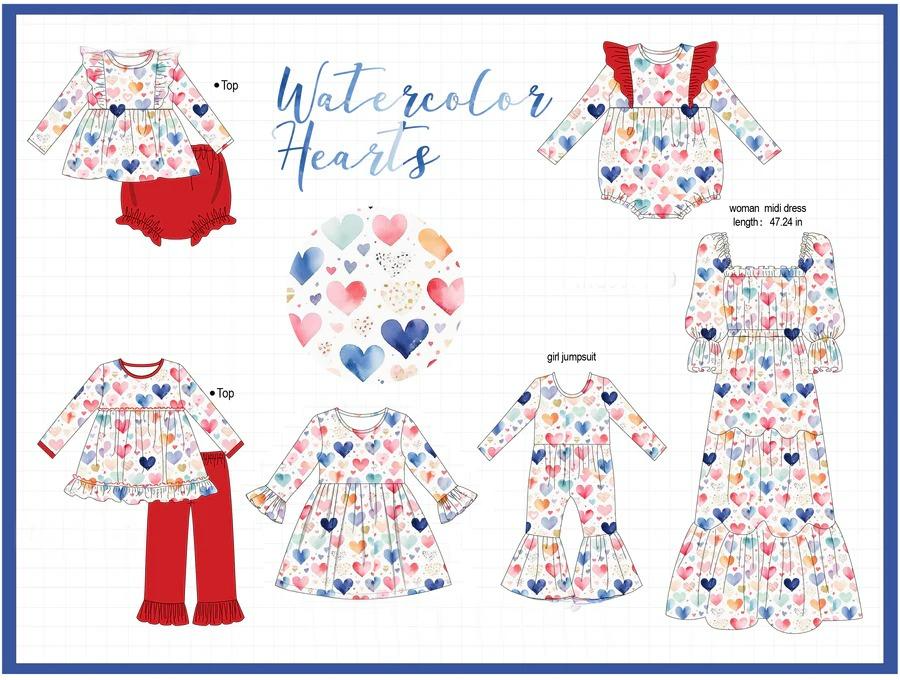 WATERCOLOR HEARTS COLLECTION - ETA JAN