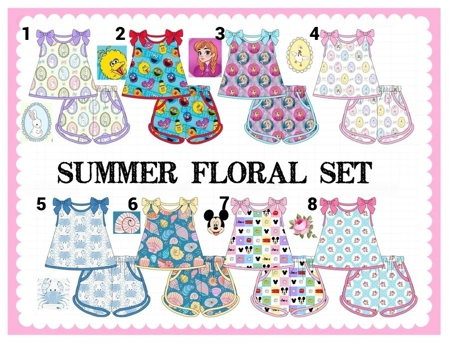 SUMMER FLORAL SET COLLECTION - ETA FEB