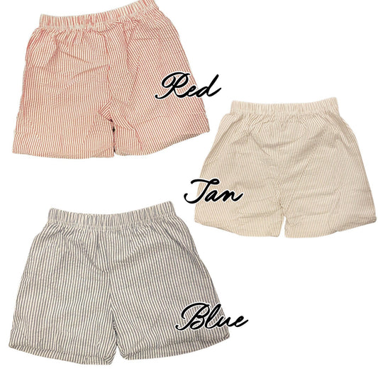 Boys Seersucker Shorts - in stock