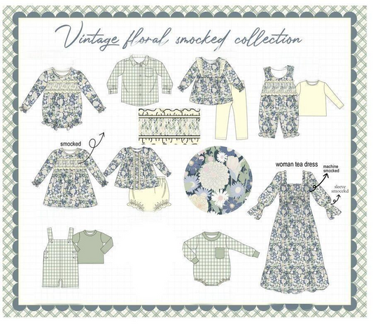 VINTAGE FLORAL SMOCKED COLLECTION - ETA SEPTEMBER