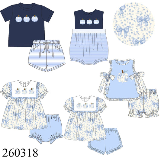 BLUE BOW PUMPKIN COLLECTION - ETA AUGUST