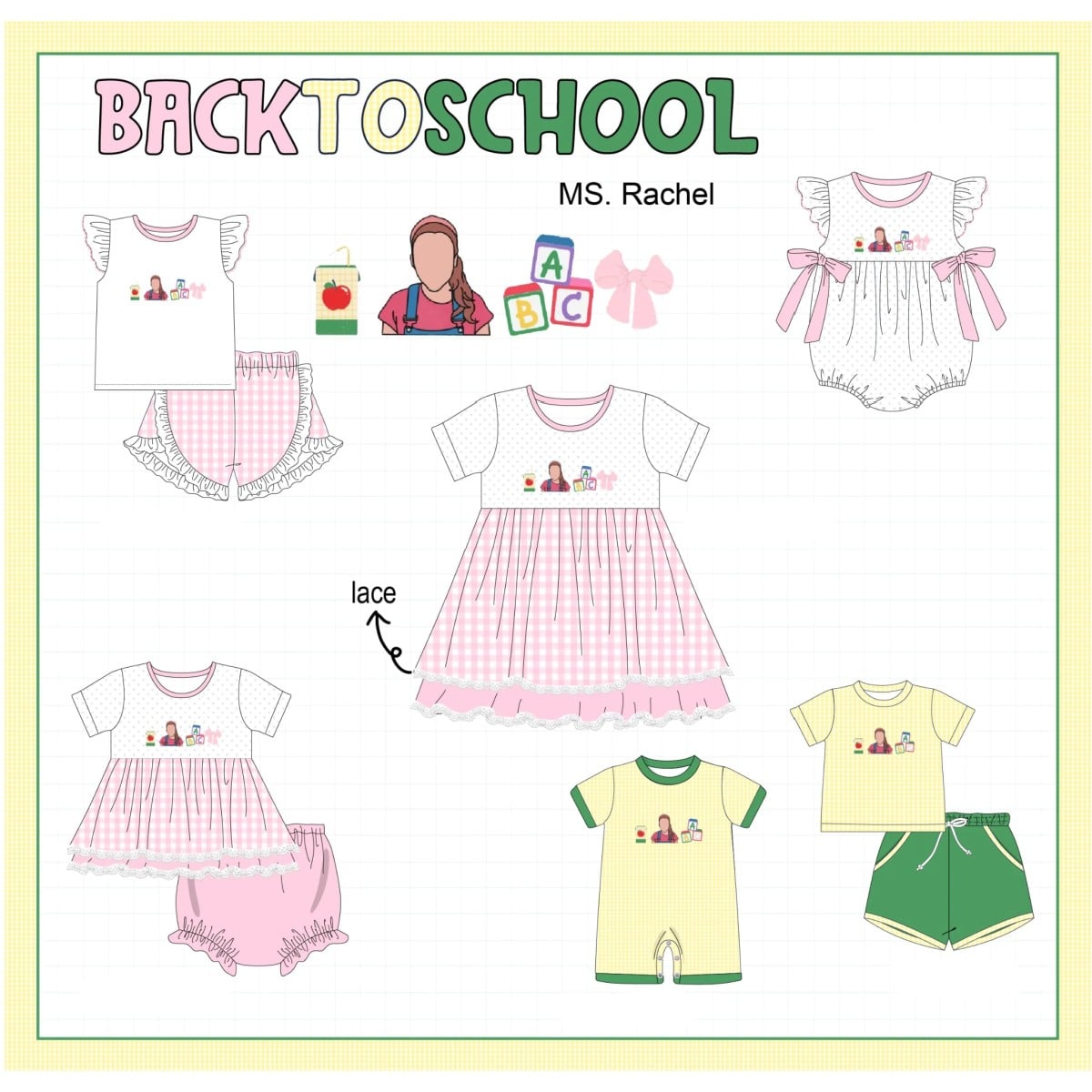 BACK TO SCHOOL RACHEL COLLECTION - ETA JULY