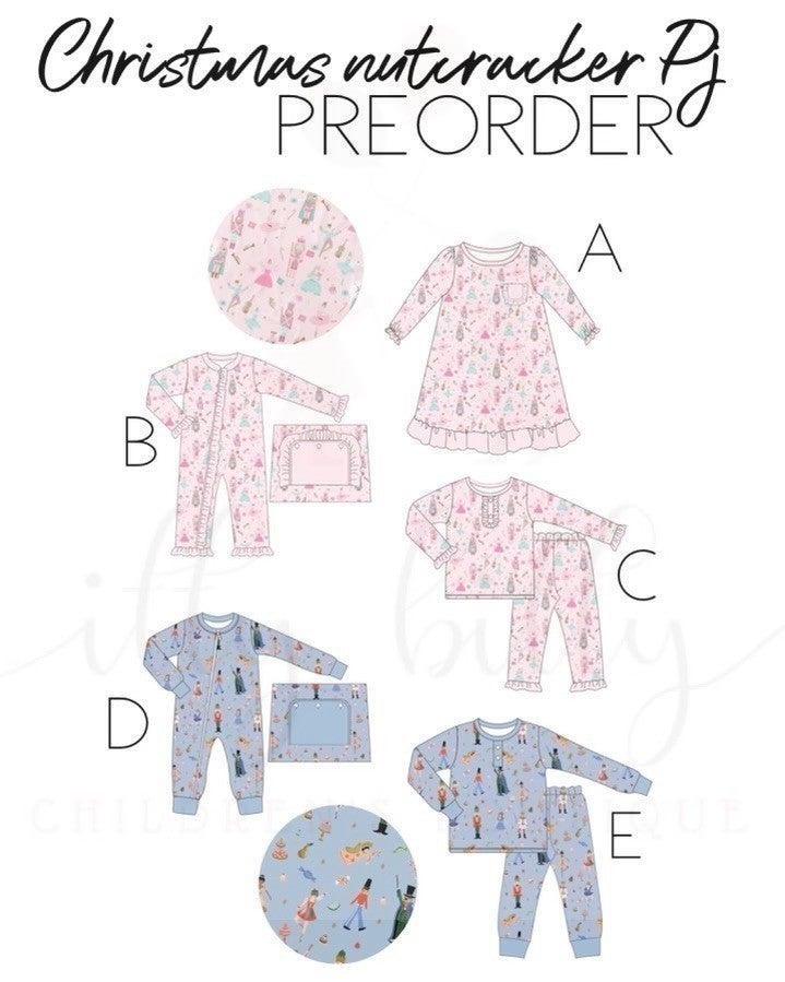 Christmas Nutcracker PJ Preorder - in stock