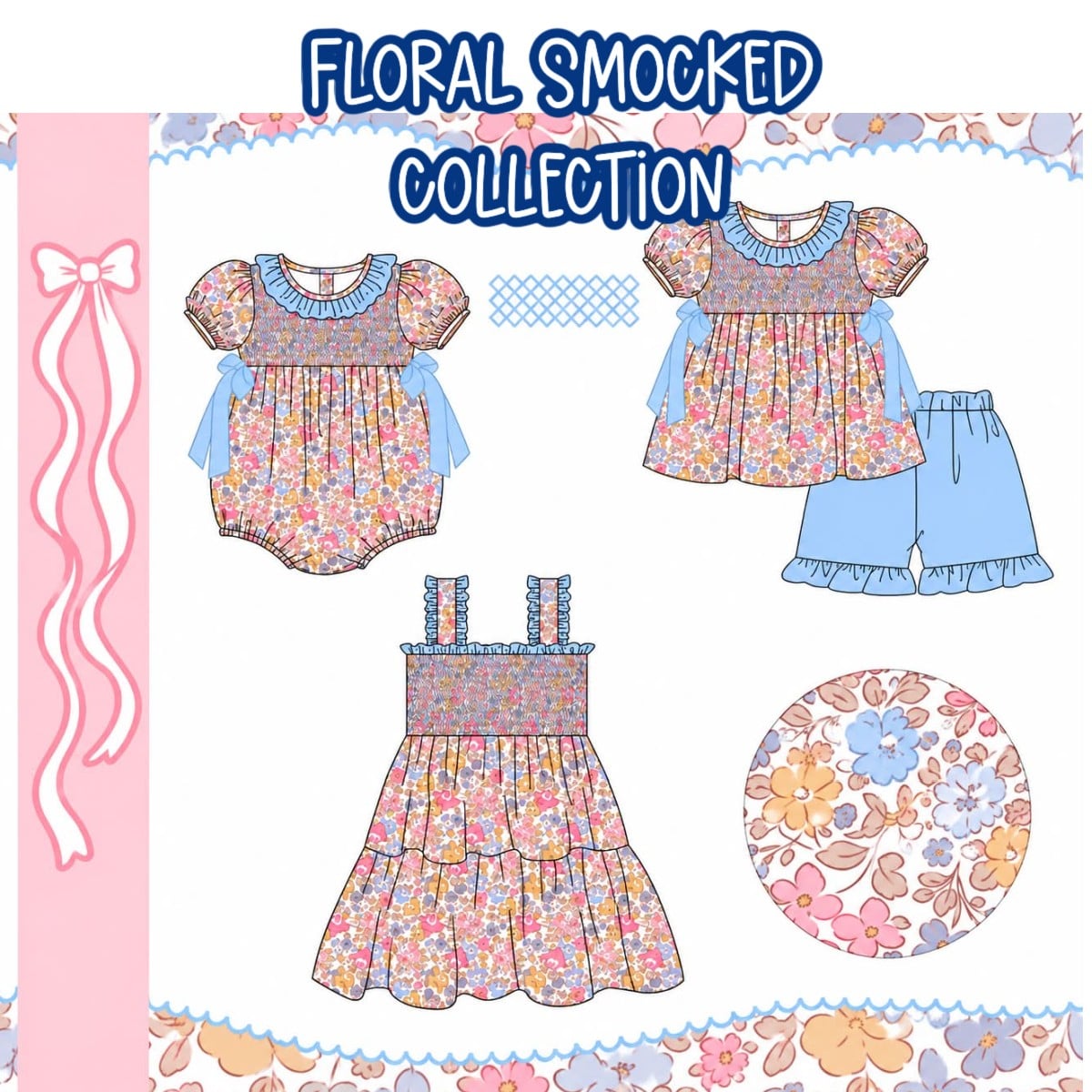 FLORAL SMOCKED COLLECTION - ETA FEB