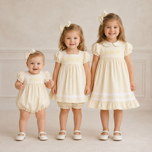 CREAM BOW WITH LACE COLLECTION-ETA FEB