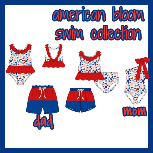 AMERICAN BLOOM SWIM COLLECTION - ETA APRIL