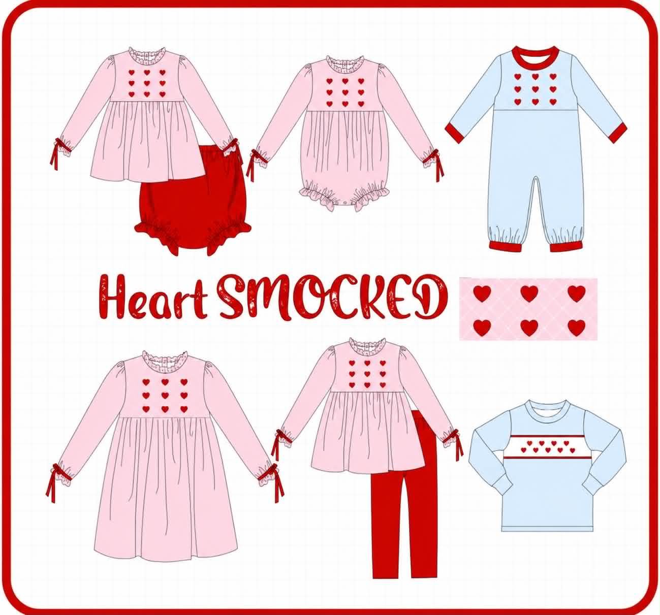 HEART SMOCKED COLLECTION-ETA NOV