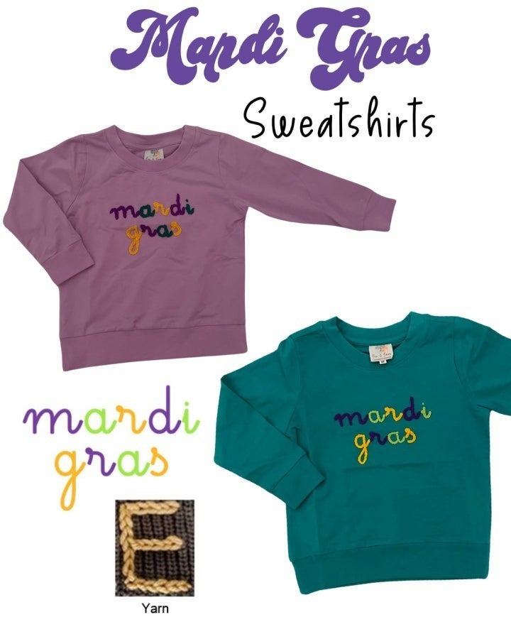 Mardi Gras sweatshirt - IN STOCK