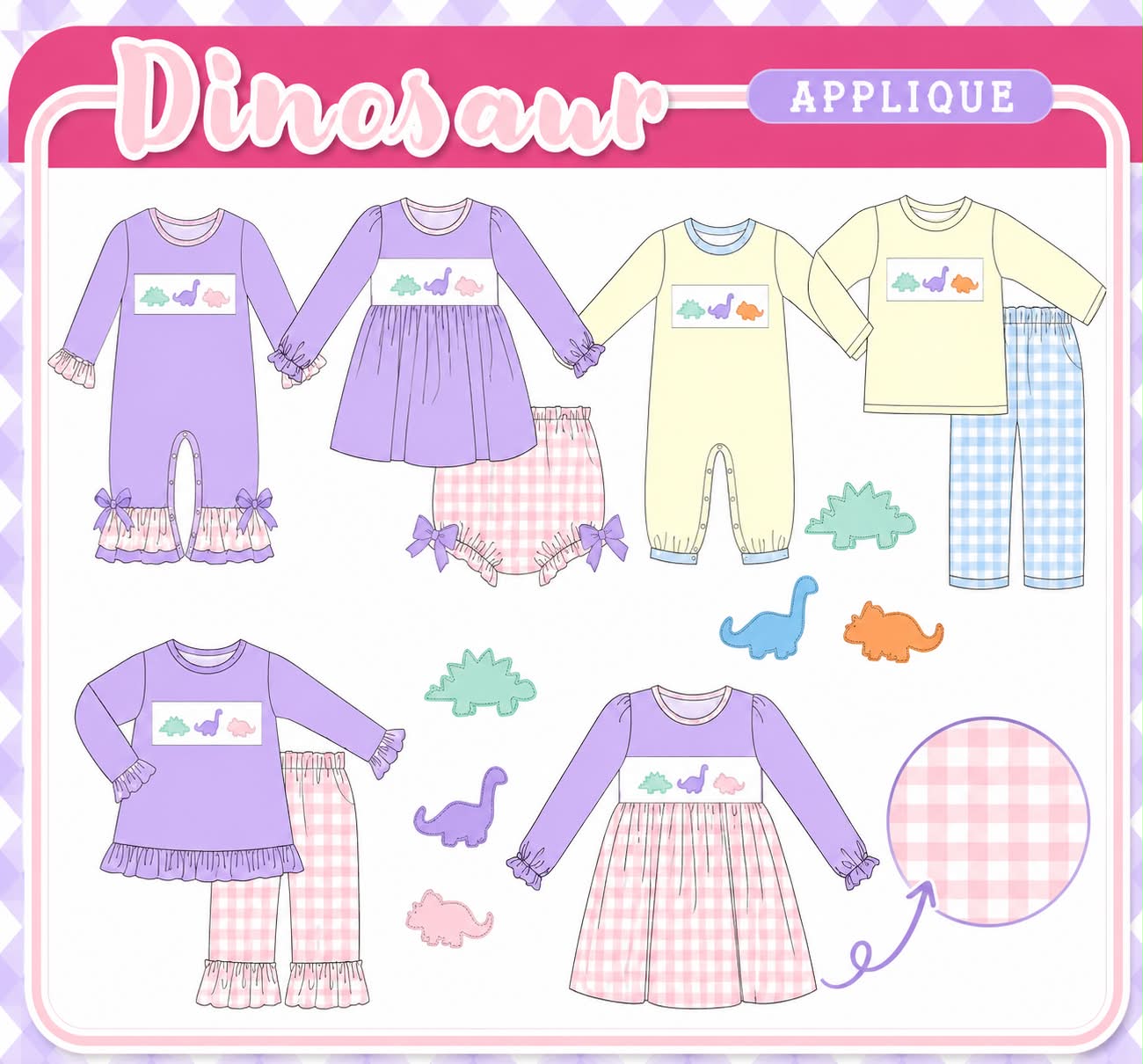 DINO APPLIQUE PLATE-ETA NOV