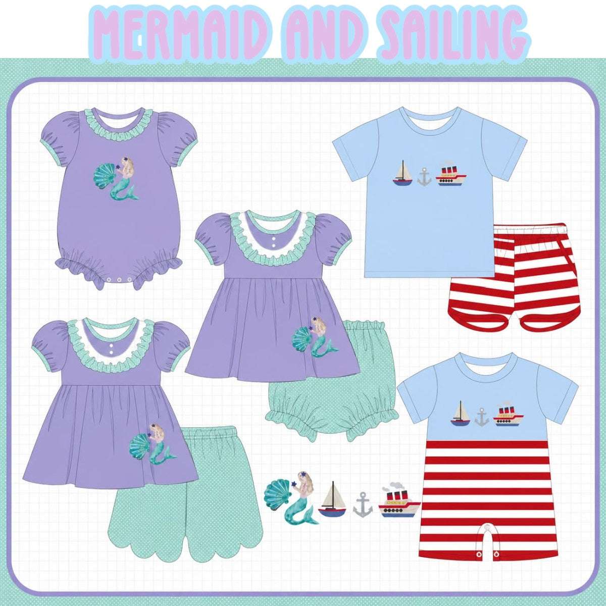 MERMAID AND SAILING COLLECTION - ETA JAN