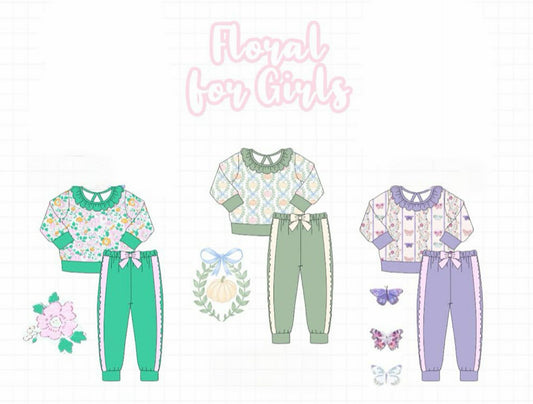FLORAL FOR THE GIRLS JOGGER SETS-ETA JULY