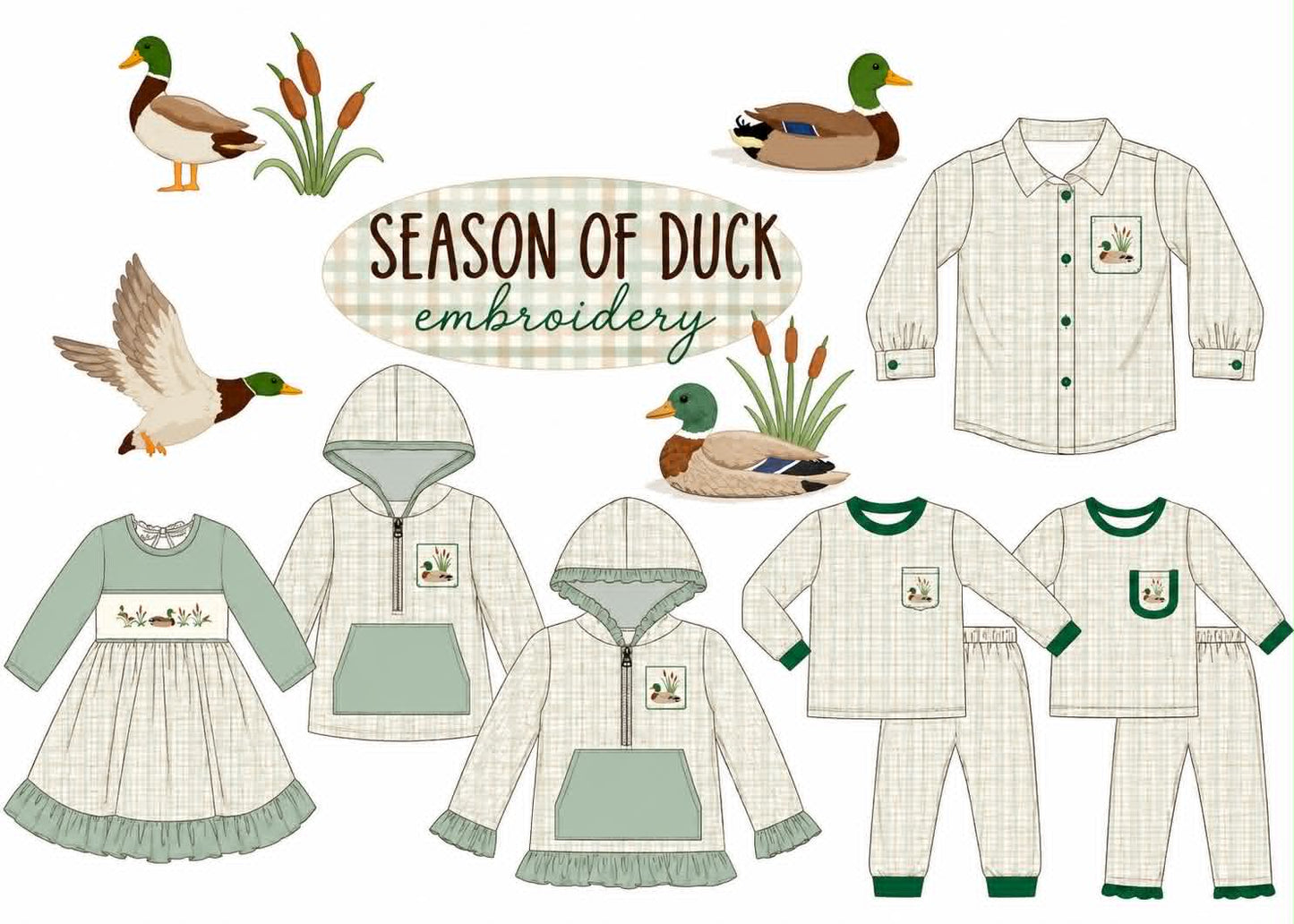 SEASON OF DUCK EMBROIDERY COLLECTION 2-ETA NOV
